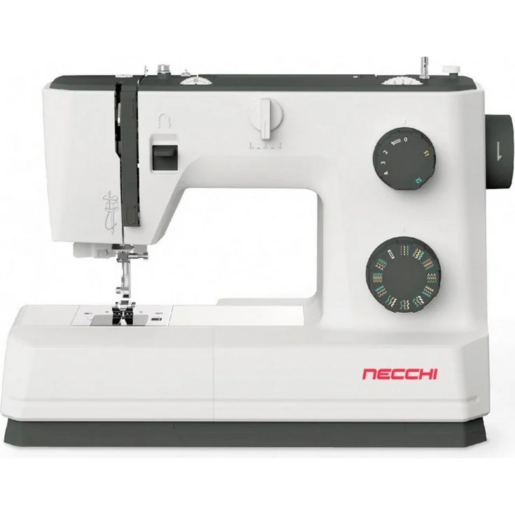 Necchi Nähmaschine Necchi Q132A, 32 Nähprogramme, 1000 Stiche/Min, inkl. Anschiebetisch, Automatisches Knopflochnähen, weiß - Preisvergleich – Bild 1