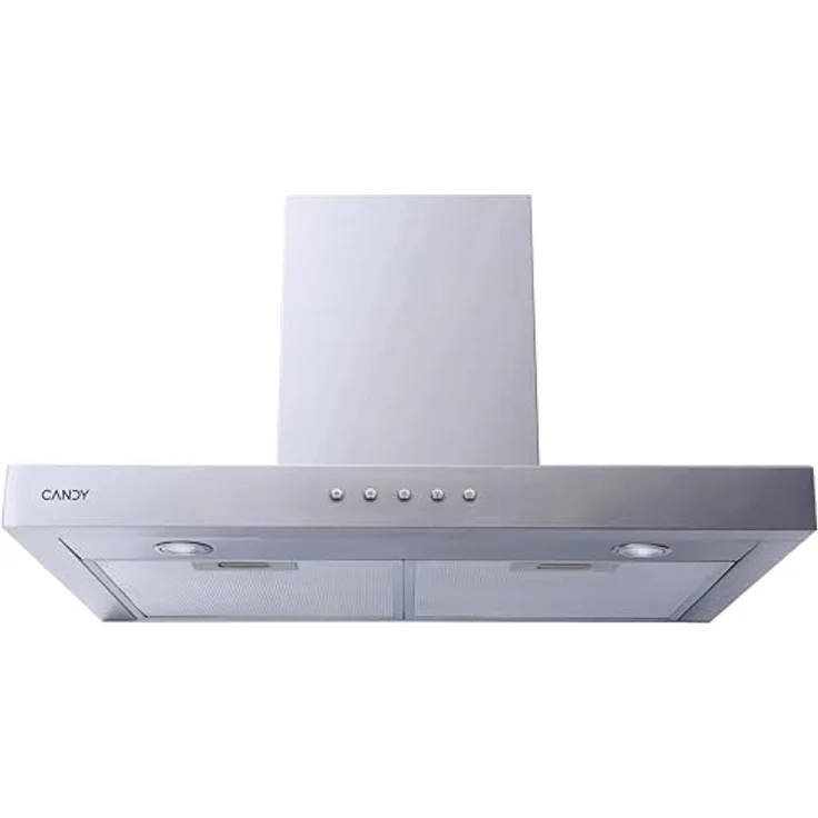 Candy CMB655XGG, 60 cm Konventionelle Dunstabzugshaube aus Edelstahl, 3 Leistungsstufen, geeignet für Abluft- und Umluftbetrieb mit LED-Beleuchtung – Bild 1