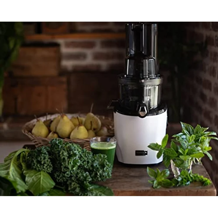 Kuvings REVO830 Slow Juicer, Entsafter, 200 Watt, Presswalze, weiß – Bild 3