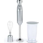 Salter EK4587MMSVDE Aspen Blend and Whisk Pro, Stabmixer und elektrischer Schneebesen, mit Edelstahlgehäuse und variablen Geschwindigkeitseinstellungen, Silber