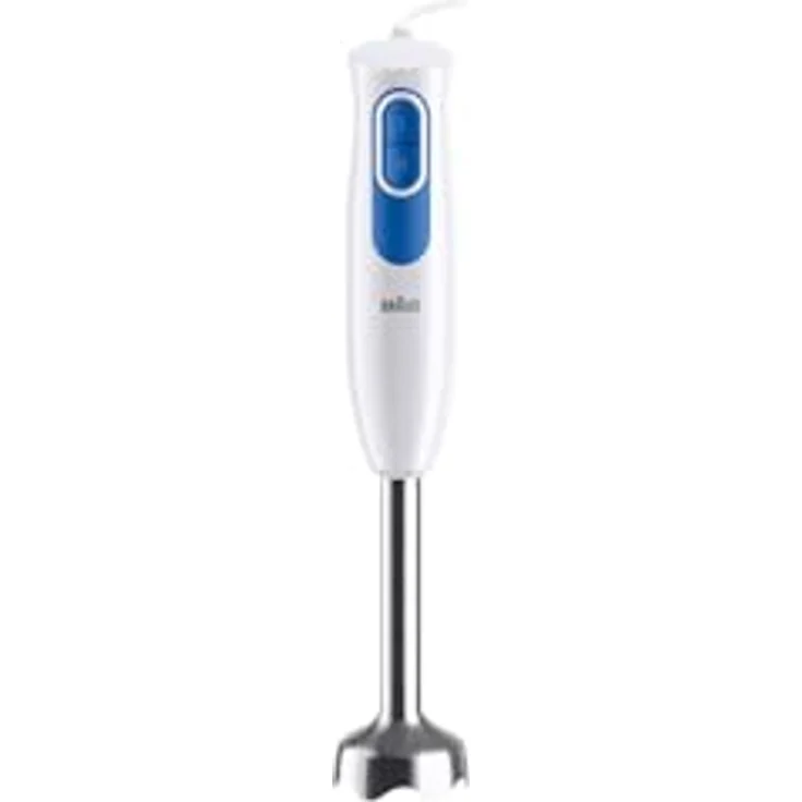 Braun Stabmixer MQ20.001M - MultiQuick 2 Pürierstab mit Edelstahl-Mixfuß, für Saucen, Smoothies und Vieles Mehr, 2 Geschwindigkeiten, inkl. 600 ml Mix- & Messbecher, 600 W, Weiß – Bild 2