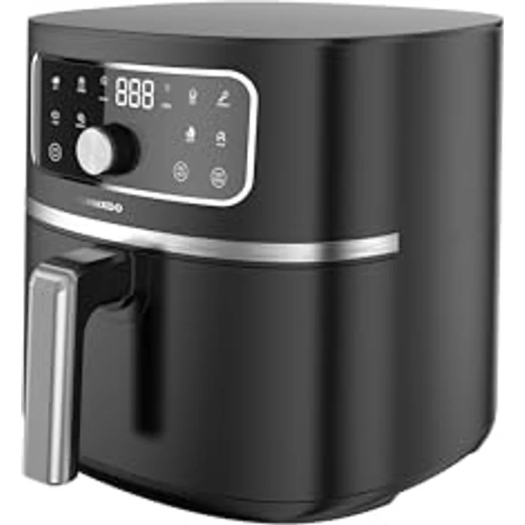 Tornado TAFT-0005-GS, Heißluftfritteuse mit 5,7 Liter Korb, 1750 W, 8 Automatikprogrammen und Touch-Bedienfeld – Bild 2