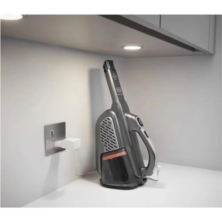 Black + Decker 36 Wh - 18 V Akku-Handstaubsauger Dustbuster Smart tech (mit Cyclonic Action & zwei Saugstufen, integrierte ausziehbare Fugendüse, inkl. Ladekabel) BHHV520JF – Bild 5
