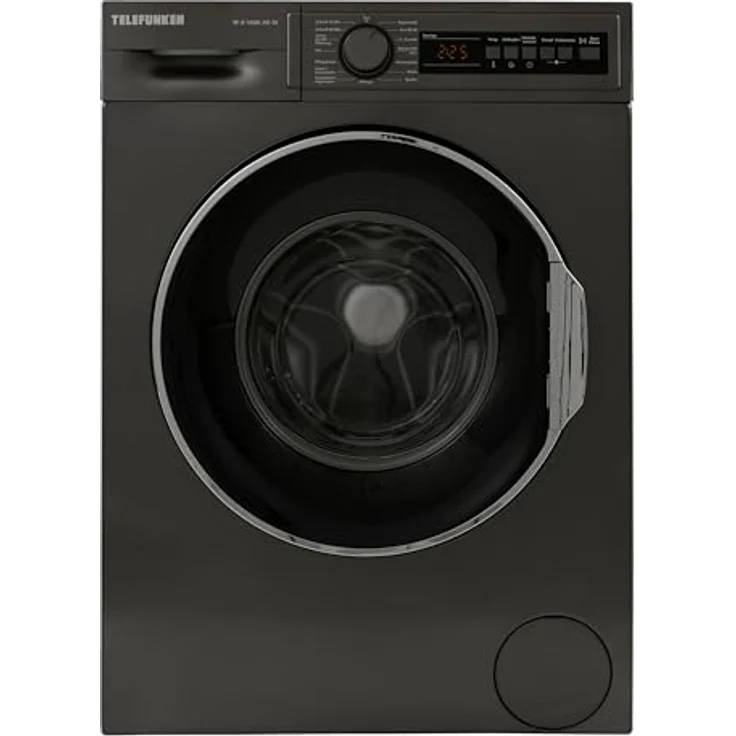 Telefunken W-8-1400-A0-DI Waschmaschine 8 kg | Frontlader | 1400 U/Min | Energieklasse A | Dampffunktion | AquaStop | Überlaufschutz | 15 Programme | BLDC Motor | dark inox – Bild 1