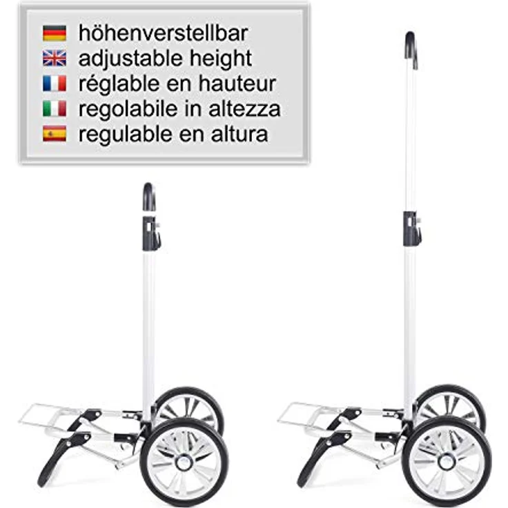 Andersen Shopper Alu Star höhenverstellbar mit Rad Ø 20cm und 41 Liter Tasche Ole rot – Bild 4