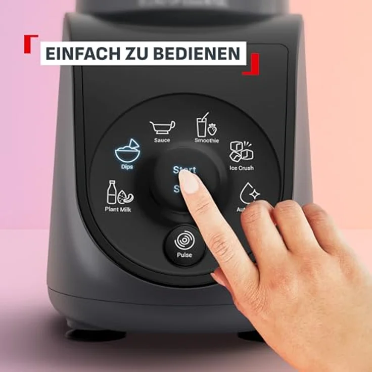 Tefal Blend Up Essential BL1EHB, Mini Mixer mit 800 W, 0,7 l, Pulsfunktion, Eis-Crusher, Schwarz – Bild 6
