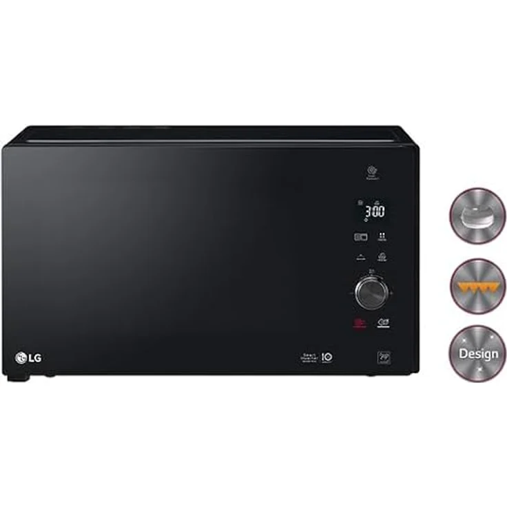 LG NoeChef 32L Mikrowelle mit Grillfunktion, 1200 W, schwarz – Bild 2