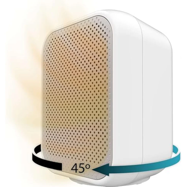Cecotec ReadyWarm 1500 Max, Keramik-Tischheizlüfter in Weiß, 1500 W, mit Oszillation, einstellbarem Thermostat und 3 Betriebsmodi, für Räume bis 15 m² – Bild 1