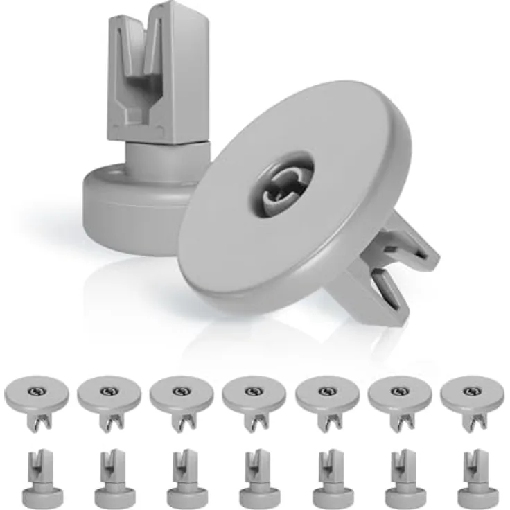 VIOKS Laufrolle Universal Korbrollen Set 8X Oberkorbrollen 8X Unterkorbrollen Rollen Set Ersatz für Electrolux 50286965004/5028696700 für Geschirrspüler Spülmaschine von Zanussi AEG Juno Privileg