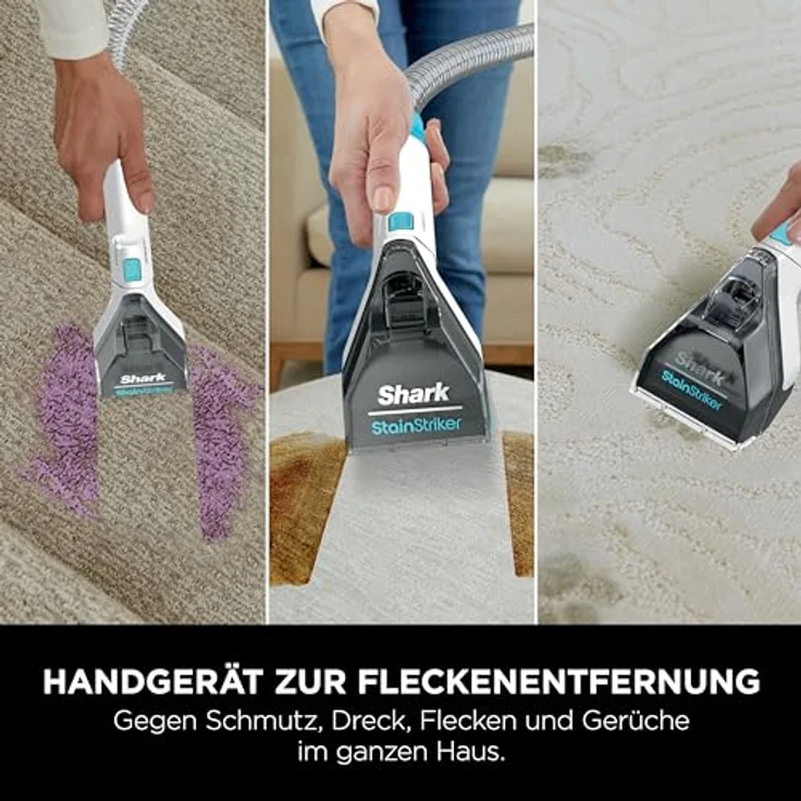 Shark Bodenstaubsauger PX200EUT Fleckenreiniger mit leistungsstarker Saugkraft und vielseitigem Zubehör, grau – Bild 4