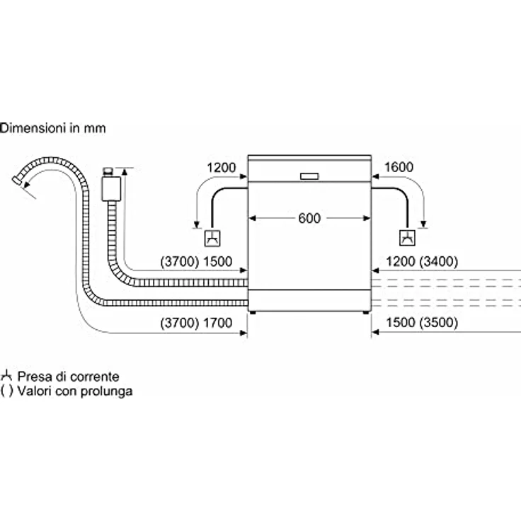Bosch Serie 4 SMP4ECW72S, Unterbau-Geschirrspüler mit Flex Körben, Info Light, HygienePlus und Home Connect, Weiß – Bild 9