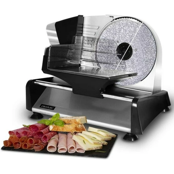 Cecotec Aufschnittmaschine Rock'nCut Twin 180W Schwarz Rostfreier stahl – Bild 1