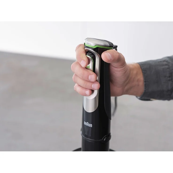 Braun Stabmixer MQ 9195XLI MultiQuick 9, 1200W ActiveBlade Technologie, inkl. Zubehör, silber, schwarz – Bild 4