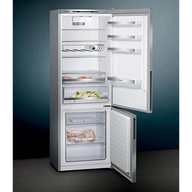 Siemens KG49EAICA Kühl-Gefrierkombination, freistehend, silber, SuperKühlen, SuperGefrieren, 0-Grad-Zone, Urlaubsschaltung, Breite 70 cm – Bild 7