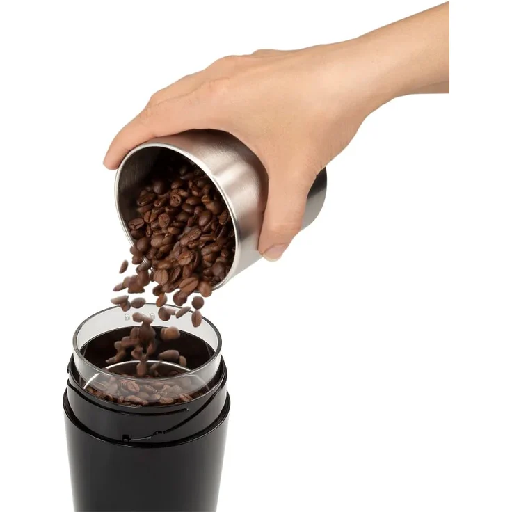 De'Longhi KG200 elektrische Kaffeemühle, Schlagmesser, schwarz – Bild 2