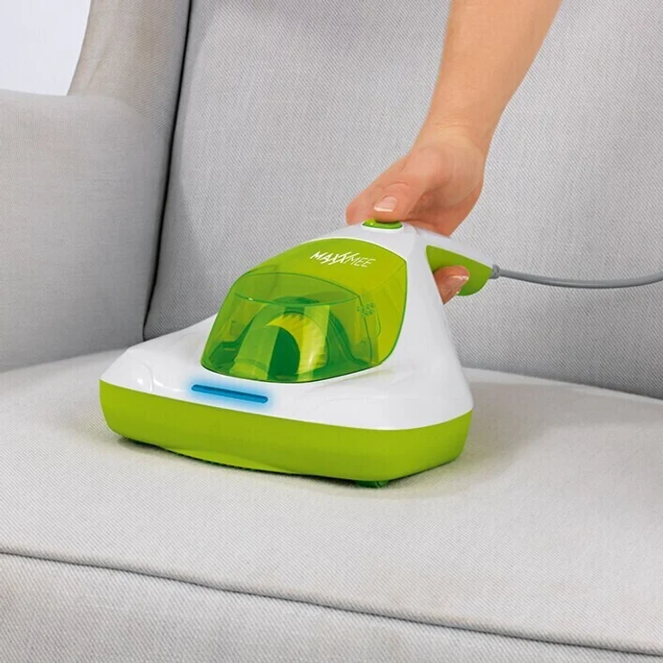 MAXXmee 01114 Milbensauger Kompakt mit UV-C Licht, 300 Watt, weiß-limegreen – Bild 6
