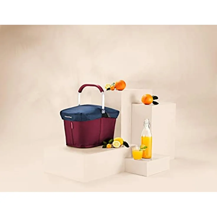reisenthel carrybag Cover Dark Blue– Stabiler Einkaufskorb mit viel Stauraum und praktischer Innentasche – Elegantes und wasserabweisendes Design – Bild 5