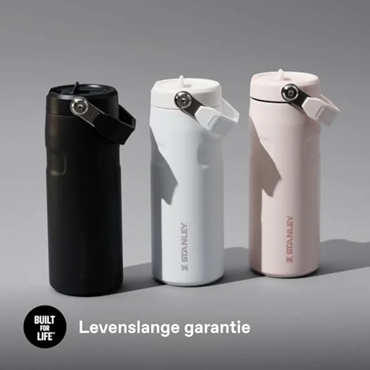 Stanley Flip Straw 2.0 Trinkflasche mit Strohhalm, 0.47L, doppelwandige Vakuumisolierung, hält 40 Stunden eisgekühlt, BPA-frei, auslaufsicher, spülmaschinenfest, Frost – Bild 5