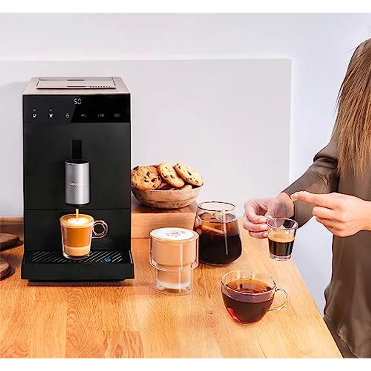 Cecotec Superautomatische Kompaktkaffeemaschine Cumbia Cremmaet Compact. 1350 W, 19 Balken und Thermoblock-System, 1,1 l Wassertank und 150 g Kaffee, Plug&Play, automatische Reinigung – Bild 5