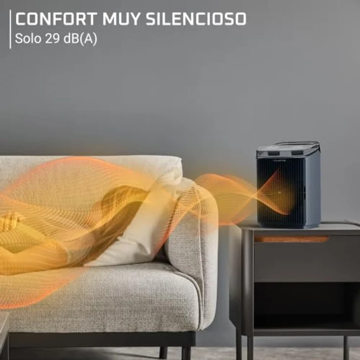 ROWENTA SO6551 Intense Comfort Aqua Heizlüfter, 2400 Watt für Räume bis 40 m², schwarz – Bild 2