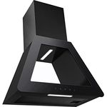 PKM Dunstabzugshaube Wandhaube Design Wandesse P1-60BBTX schwarz 60 cm LED