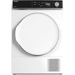 Sharp KD-NHA8S8P1W3-DE Wärmepumpentrockner, 8 kg, 15 Programme inkl. 30 Min. Kurzprogramm, Schontrommel mit LED-Beleuchtung, Weiß