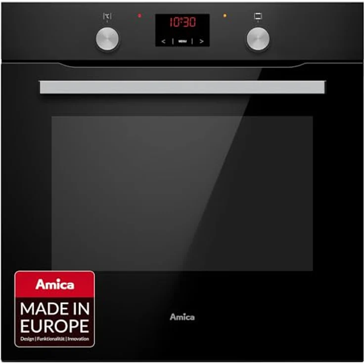 Amica ABE 9431 SM, Einbaubackofen mit Umluft, XXL-Garraum (77 l), matt schwarz, Timer, Wasserdampf Reinigung – Bild 4