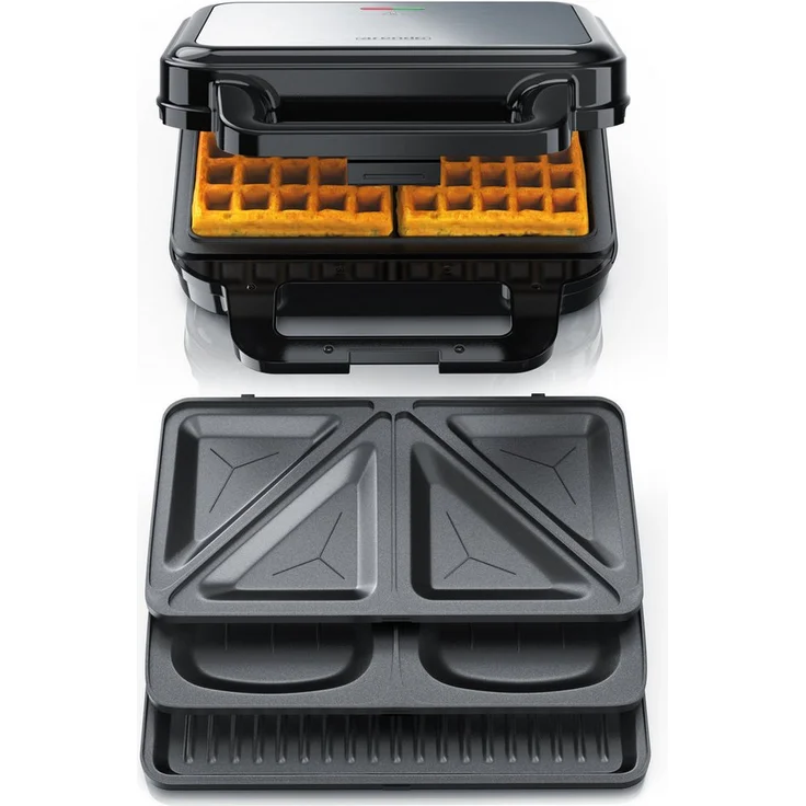 Arendo 3-in-1-Sandwichmaker 4in1 Sandwich Maker, 900 W, Antihaftbeschichtung, Cool Touch, BPA-frei, rot - Preisvergleich
