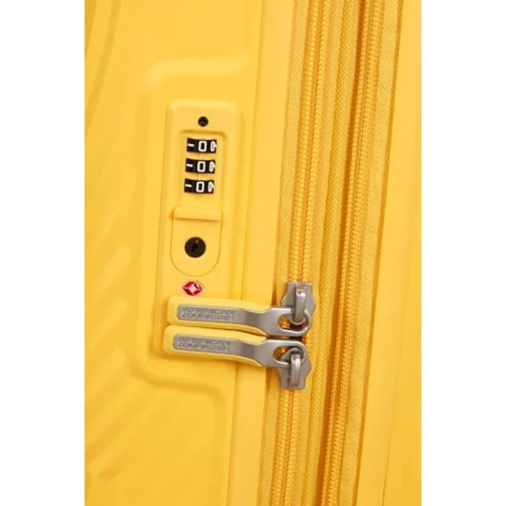 American Tourister Mickey Magic, 4 Rollen Kabinentrolley 55 cm mit Dehnfalte, gelb – Bild 8
