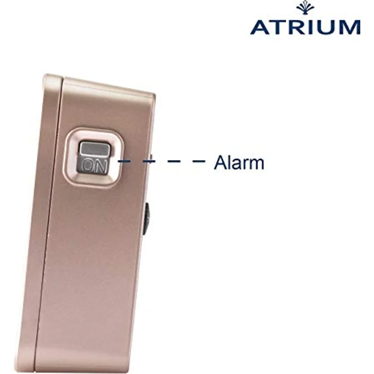 Atrium A660-17 Funkwecker Analog Quarz, lautlos ohne Ticken, rosegold mit Snooze und Beleuchtung – Bild 3