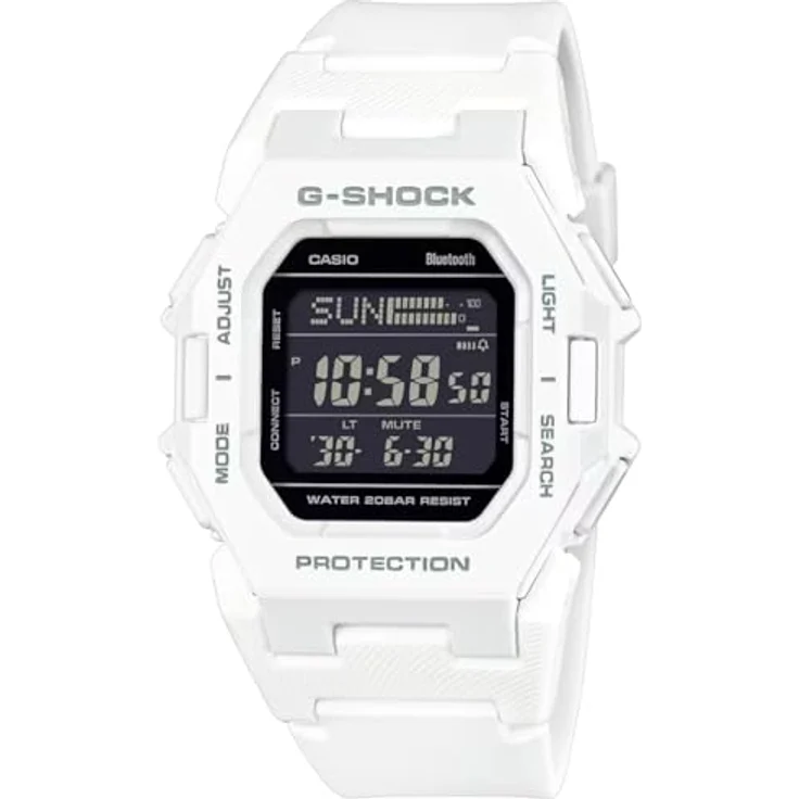 G-SHOCK GD-B500-7ER Damen Armbanduhr, Digitaluhr aus Kunstharz, weiß – Bild 1