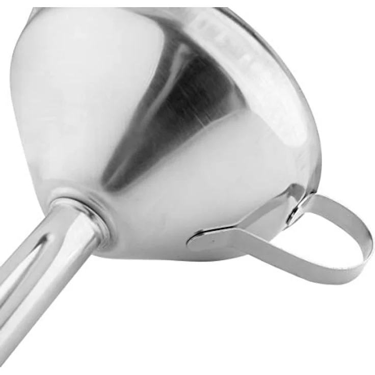 axentia Trichter aus Edelstahl - Einfülltrichter mit Henkel - Einfüllhilfe für Gläser - Metall Einfülltrichter 10 cm Durchmesser - Einfüllrohr 1,5 cm - Einfüllhilfe - Küchenzubehör – Bild 5