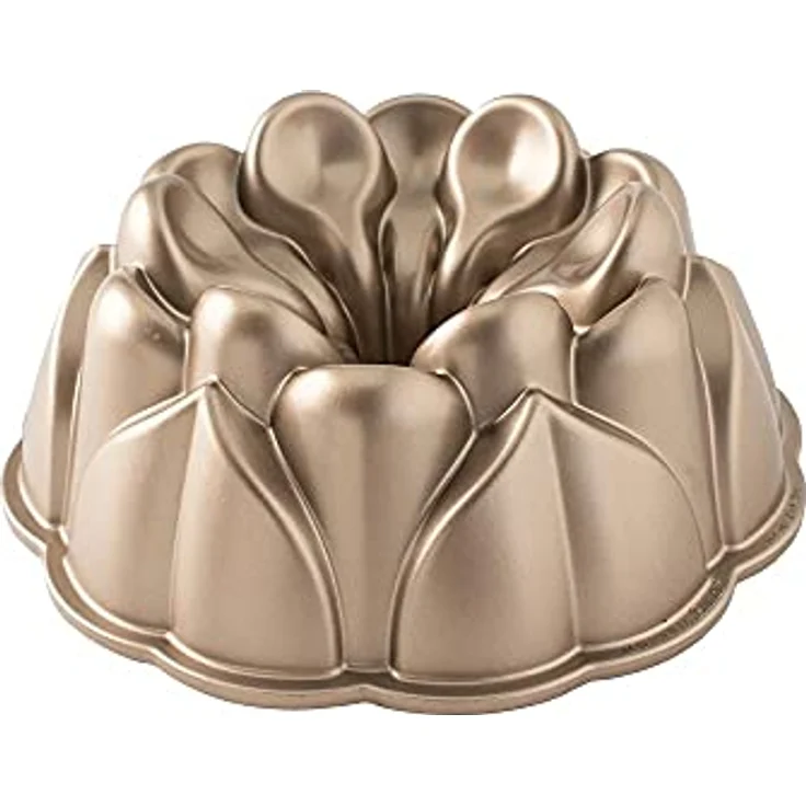 Nordic Ware 93848 Magnolia Gugelpfanne, Aluminiumguss, 10 Tassen, Toffee – Bild 2