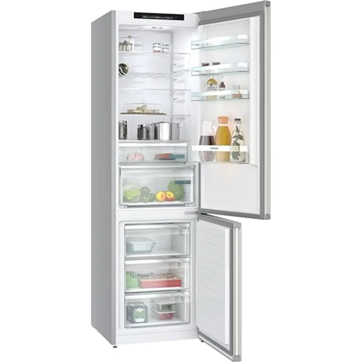 Siemens KG39N2IAG iQ300 Stand-Kühl-Gefrierkombination, NoFrost, 260 Liter, gebürsteter Stahl, AntiFingerprint – Bild 3