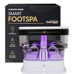 STARKFELD HOME® AQUARELAX – Elektrisches Luxus Fußbad und Massagegerät, Selbstdesinfizierend und Keimfrei, Kompakt und Verstauerbar, Fußsprudelbad mit Heizfunktion, Faltbares Design, Shiatsu-Massage