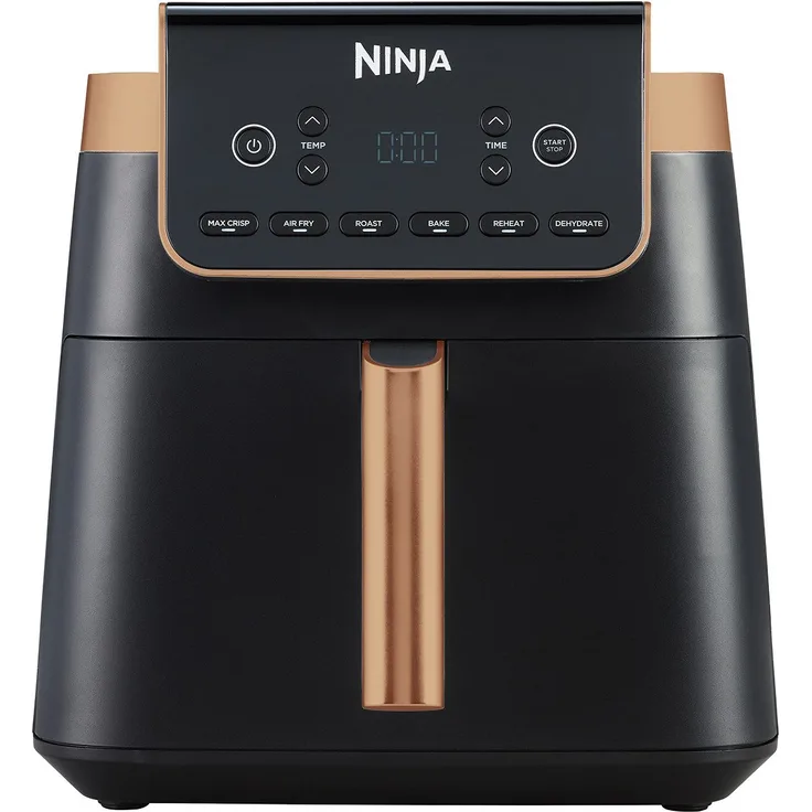 NINJA Fritteuse AF180EUDBCP Air Fryer MAX, Heißluftfritteuse mit 2000 Watt Leistung - schwarz