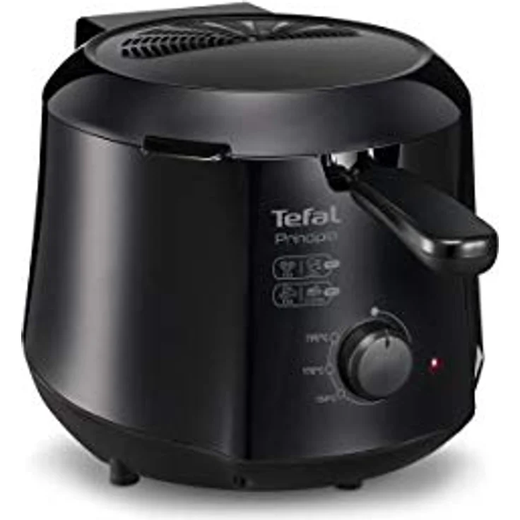 Tefal FF230831 Fritteuse, mit Öl, 1000 Watt, 1,2 Liter Fassungsvermögen, schwarz, Edelstahl – Bild 2