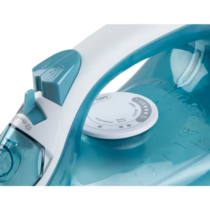 DOMO DO7060S Dampfbügeleisen CeraGliss, 320ml Wassertank, 40g/min Dampf, selbstreinigend, blau – Bild 3