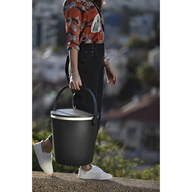 Keter Outdoor-Flaschenkühler Go Bar, 15 L stufenlos ausziehbare Tischplatte isoliertes Doppelwand-System, Graphit – Bild 2
