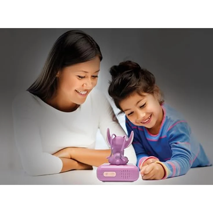 LEXIBOOK Disney Stitch Angel Digitaler Wecker mit Nachtlicht, Rosa, 3D-Design und Schlummer-Funktion – Bild 5
