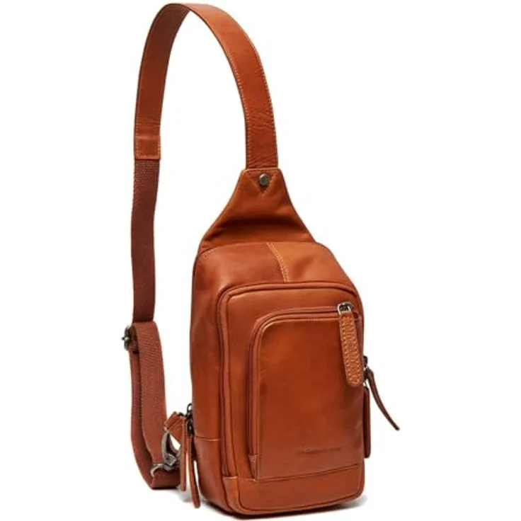 The Chesterfield Brand Bodybag Riga 0284, Handtasche aus gewachstem Rindleder im urbanen Vintage-Look, Braun