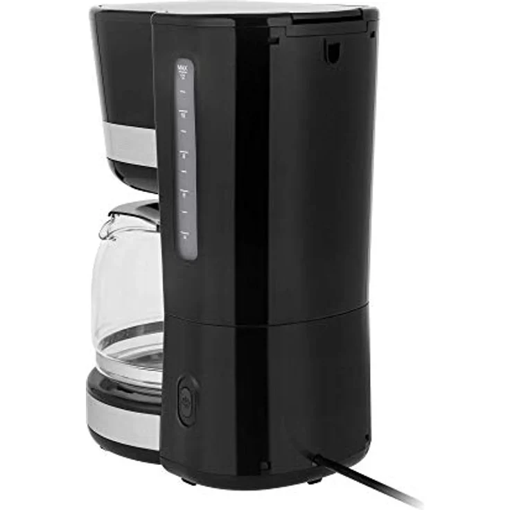 Teesa TSA4006 Filter-Kaffeemaschine mit Glaskanne AROMA 100, schwarz – Bild 3