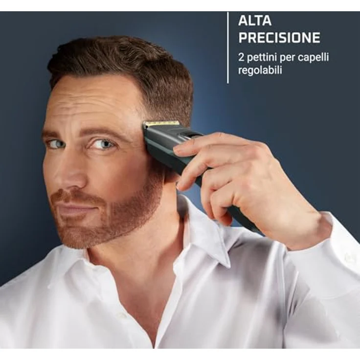Rowenta Advancer TN5224, Haar- und Bartschneider für Herren mit 29 Schnittlängen, Edelstahlklingen mit Titanbeschichtung, wiederaufladbarer Akku, 120 Minuten Laufzeit – Bild 3