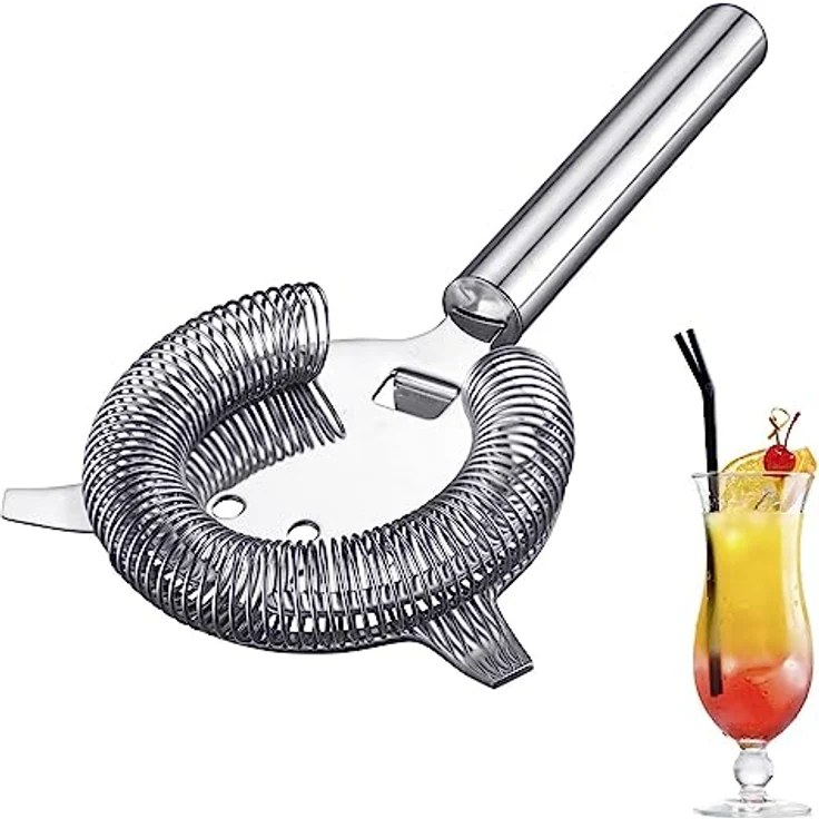Westmark Barsieb Judy – praktisches Bar-Zubehör zum Mixen von Cocktails, siebt Fruchtstücke und Kräuter aus Drinks heraus, Cocktail-Strainer für Shaker – Edelstahl 18/8 – Bild 2