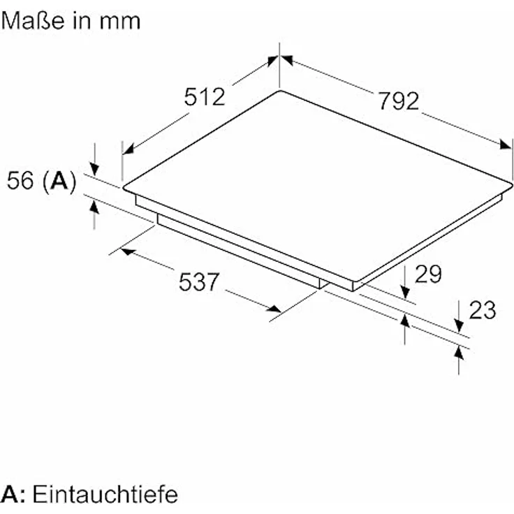 Neff, T58PHW1L0, Autarkes Kombi-Induktionskochfeld mit Twist Touch Steuerung, flächenbündig (integriert) N70, Breite 80 cm, Schwarz – Bild 5
