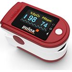 Pulsoximeter PULOX PO-200 Solo in Rot Fingerpulsoximeter für die Messung des Pulses und der Sauerstoffsättigung am Finger