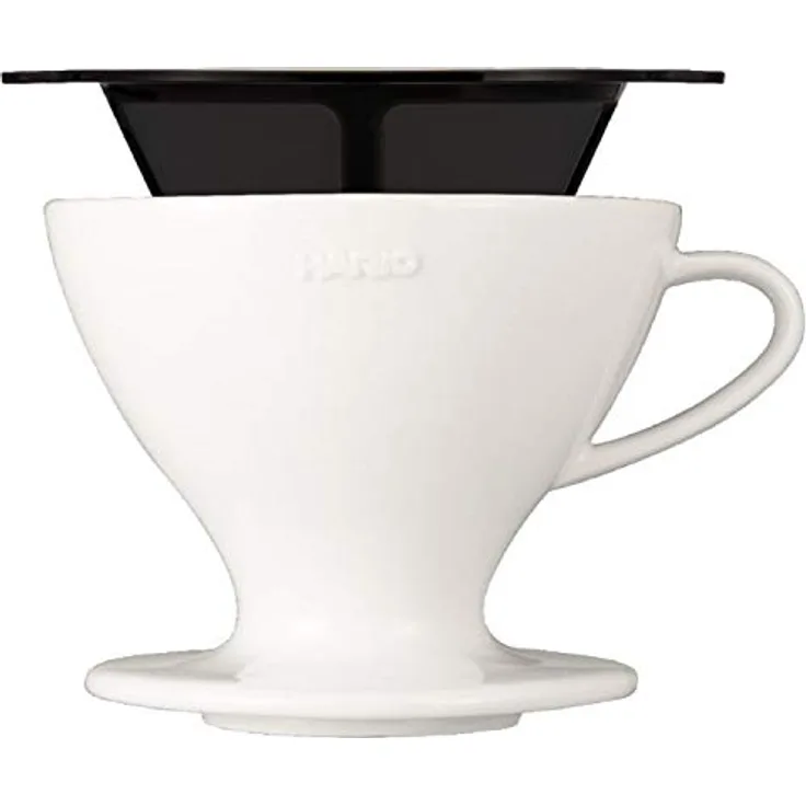 HARIO Dripper W60 Tropfer, Acryl, Weiß