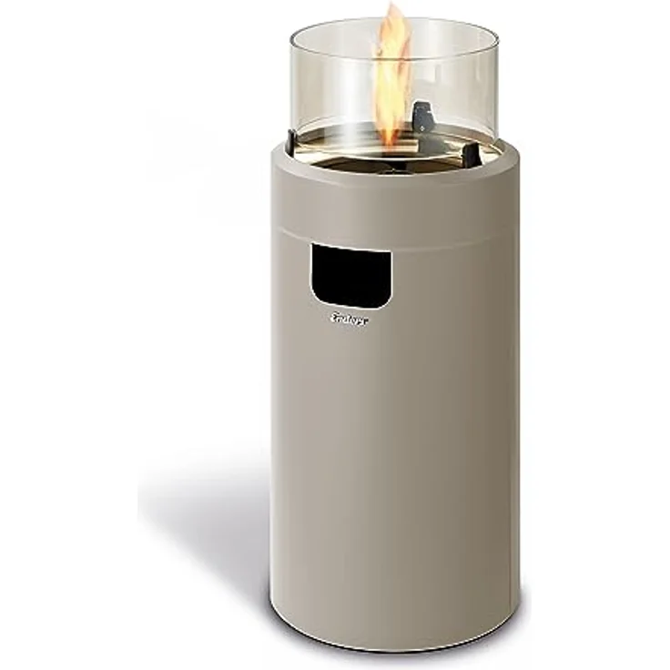 Enders Terrassenfeuer Nova LED M Taupe Gold Terrassenheizer, Gas-Heizofen mit stufenloser Leistungsregulierung – Bild 1
