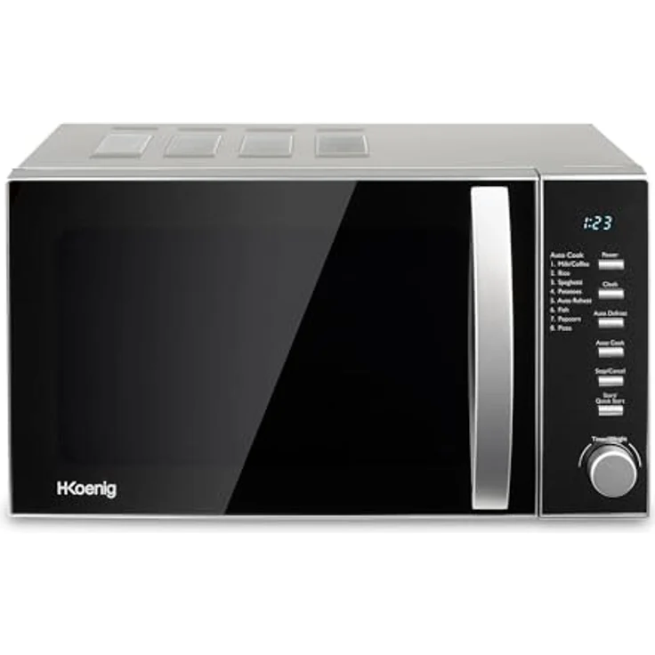 H.Koenig VIO2 Mikrowelle, Standgerät, 20 Liter Garraum, 700 Watt, schwarz – Bild 2