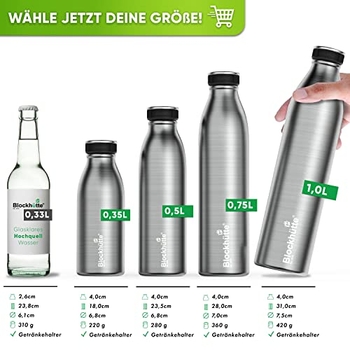CALIYO Edelstahl Trinkflasche 1,2 Liter - Thermobecher BPA-frei - Hält 12-48 Stunden Warm/kalt